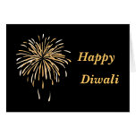 Noir heureux BG de diwali Cartes
