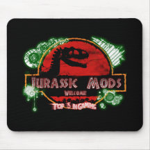 Noir jurassique de Mods MousePad Tapis De Souris