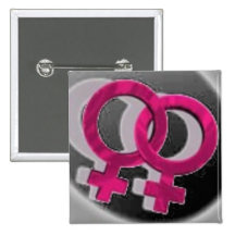 Noir lesbien de symboles badge avec épingle