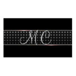 Noir moderne 227 cartes de visite professionnelles