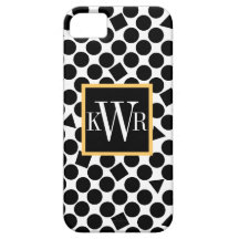 Noir moderne et pêche de pois coques iPhone 5 Case-Mate