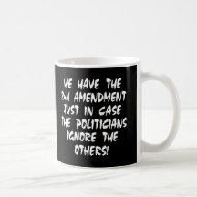 Noir nous avons le 2ème amendement mug à café