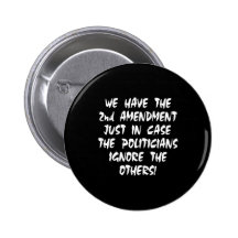 Noir nous avons le 2ème amendement pin's