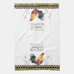 Noir rappelant de coq et cuisine bronzage de remou serviette pour les mains