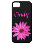 Noir rose pourpre violet de fleur de Lotus customi Coques iPhone 5