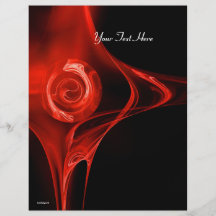 Noir rouge lumineux de ROSE de FRACTALE Prospectus Avec Motif