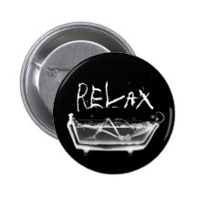 Noir squelettique et blanc de rayon X de baignoire Badges
