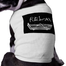 Noir squelettique et blanc de rayon X de baignoire T-shirts Pour Chien