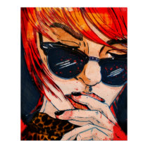 Noires de lunettes posters