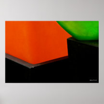 Noirs, orange et vert, posters