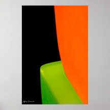 Noirs, orange et vert ( affiche