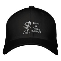 Nom de coutume de jeunes mariés de KRW Toon Casquettes Brodées