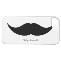 Nom de coutume de moustache coques Case-Mate iPhone 5