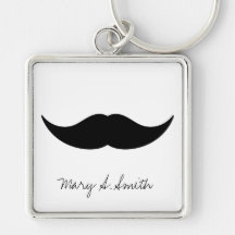 Nom de coutume de moustache porte-clés
