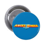 Nom de ligue de justice et logo minces de bouclier badge avec épingle