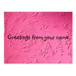 Nom ou initiales personnalisé par rose lumineux cartes postales