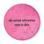 Nom ou initiales personnalisé par rose lumineux magnets