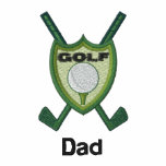 Nom personnalisé par emblème de club de golf polo avec broderie