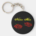 Nom rose ici Keychain Porte-clefs