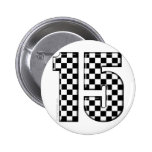 nombre checkered de l'emballage 15 automatique badges