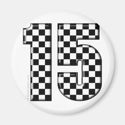 nombre checkered de l'emballage 15 automatique aimants pour réfrigérateur