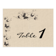 Nombre de toile de Tableau de mariage de papillons Cartes Postales