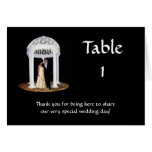 Nombre formel de table de mariage noir cartes