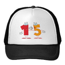 Nombre heureux 15 casquettes de camionneur