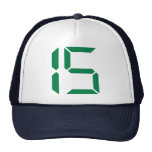 Nombre - quinze - 15 casquette de camionneur
