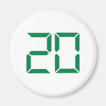 Nombre - vingt - 20 aimants