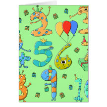 Nombres d'anniversaire, sur pâle - vert. cartes de vœux