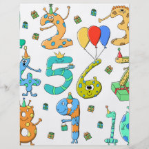 Nombres de fête d'anniversaire prospectus