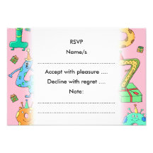 Nombres de fête d'anniversaire, sur le rose faire-parts