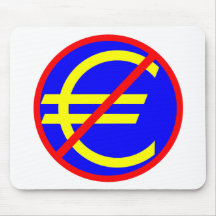 Non à l'euro tapis de souris