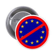 Non à l'UE Badge Avec Épingle