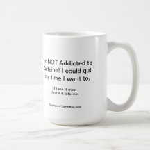Non dépendant dans la tasse de caféine
