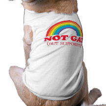 NON GAI, mais de support Tee-shirts Pour Chien