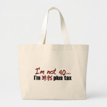 Non impôt 40 $39,95 plus sacs en toile