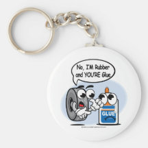 Non, je suis en caoutchouc votre colle porte-clefs