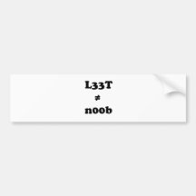 noob du leet n00b de l33t autocollants pour voiture