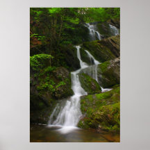 Nord jumeau Adams de cascade Poster