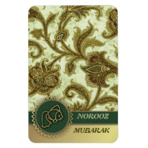 Norooz Mubarak. Aimant persan de cadeau de nouvell Magnets Souples