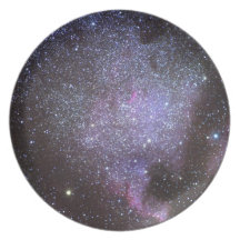 North l'Amérique Nebula. The Milky way. Assiettes Pour Soirée