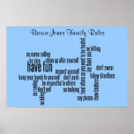 Nos règles de famille posters