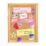 Note aux invitations auto- d'anniversaire