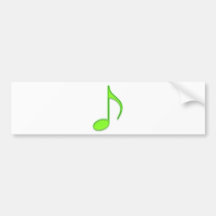 Note de musique de chaux adhésif pour voiture