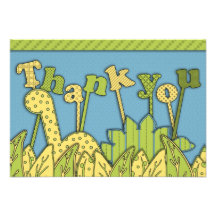 Note plate de Merci de thème mignon de dinosaure Faire-parts