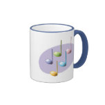 notes brillantes en pastel de musique mugs