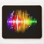 Notes colorées de musique tapis de souris