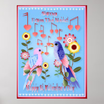 Notes d'amour du coeur Posterr